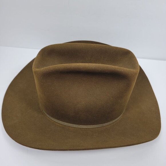 Resistol Self-Conforming Hand Creased Beaver "25" Mens Western Hat Size 7.5